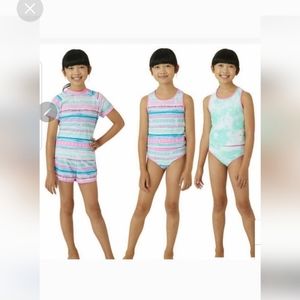 NWT Eddie Bauer 4 piece reversible swim suit/ tankini medium=10/12